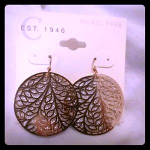 New! Two Tone Rose Gold Earrings